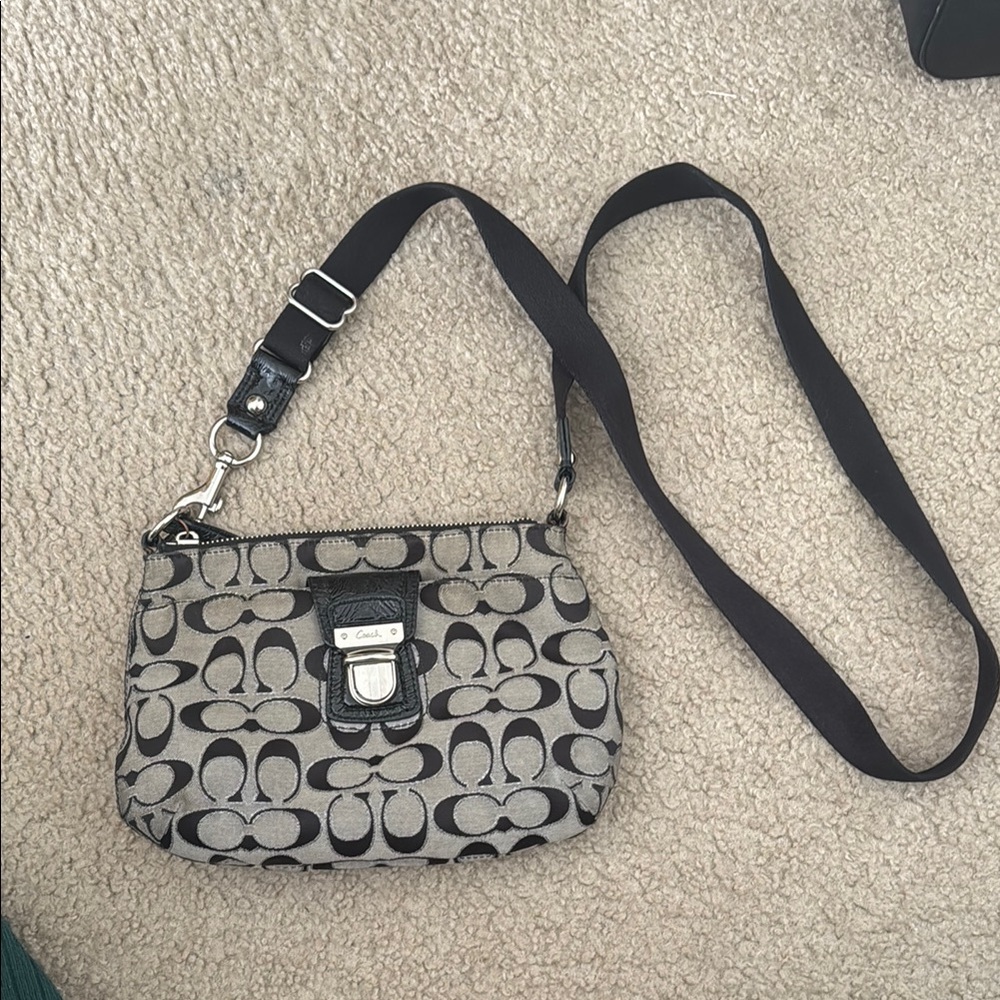 Coach Black and Gray Women's Bag